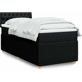  Krevet s oprugama i madracem crni 90x200 cm od tkanine | shoptok.hr