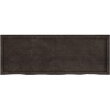  Kupaonska radna ploča tamnosmeđa 140x50x(2-6) cm tretirano drvo | shoptok.hr