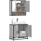 Maison Chic Kopalniški sestavi - Kopalniško pohištvo 2 kosa siva sonoma inženirski les, (21788348) | Shoptok.si