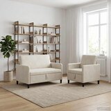  Set sofe s pohranom 2 kom. Krem Poliester | shoptok.hr