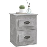  Zidni noćni ormarići 2 kom siva boja betona 41,5x36x53 cm | shoptok.hr
