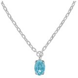Victoria Cruz gemma aquamarine ogrlica sa swarovski kristalima ( a4514-10hg ) | ePonuda.com