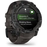 Garmin pametni sat Instinct 3 50 mm AMOLED, crni s remenom boje ugljena | shoptok.hr