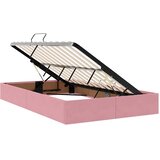 LED krevet za pohranu s madracem Ružičasta 120 x 200 cm Baršun | Shoptok.si