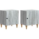  Noćni ormar 2 pcs Siva sonoma 43 x 34,5 x 50 cm | Eponuda.ba