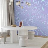  Foto tapeta - Sea Abstraction - Intriguing Composition of Wavy Shapes in Shades of Blue 200x140 | shoptok.hr
