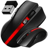Bežična baterija. 350mAh optički USB miš za igranje 1600DPI LED crni