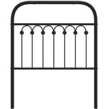  Metalno zamjensko uzglavlje crno 75 cm | shoptok.hr