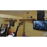 Male kuće Drvena vrtna kućica TIINA A 220 × 220 cm sa šindrom | shoptok.hr