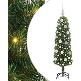 vidaXL Umestno božično drevo Zelena 120 cm PVC in Jeklo in Plastika | Shoptok.si