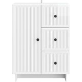  Kreveta s ladicama Bijela visokog sjaja 66 x 34,5 x 90 cm | shoptok.hr