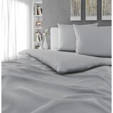 Novel POSTELJNINA TANJA 240/220 cm saten srebrne barve | Shoptok.si