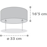 Dalber 82216B - Dečije plafonsko svetlo STAR LIGHT 2xE27/60W/230V bela | Eponuda.com