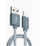 X Wave kabl usb tip c muški na tip a muški 1.2M 3A, pvc tamno sivi pleteni | Eponuda.com