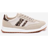 Boto EVENTO Women's Sneakers Made Of Eco Suede Leopard Beige Marinils | ePonuda.com