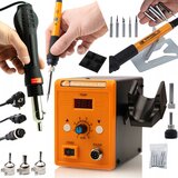 Rosfix POSTAJA ZA SPAJKANJE Z VROČIM ZRAKOM 858D+SET 8V1 NATANČNI SPAJKALNIK S POTENCIOMETROM ORANGE PITBULL OP60W ELECTRIC S SERIES, (21739258) Cene
