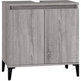 vidaXL omarica za umivalnik siva sonoma 58x33x60 cm inženirski les, (20716382) Cene