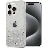 Cadorabo Ohišje, združljivo z Apple iPhone 15 PRO in prozorna z bleščicami - Zaščitni ovitek iz prožnega silikona TPU s svetlečimi bleščicami, (20859844) Cene