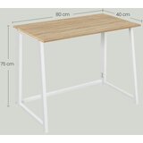  Računalni stol smeđi / bijele noge | shoptok.hr