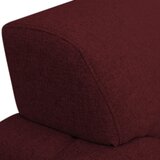 Livetastic KOTNA SEDEŽNA GARNITURA, gladka tkanina temno rdeča | Shoptok.si