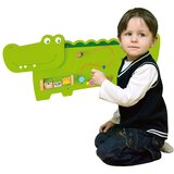 Viga edukativna senzorna manipulativna ploča, drvena, krokodil, FSC Montessori certifikat | shoptok.hr