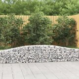 vidaXL obokane gabion košare 7 kosi 400x30x40/60 cm pocinkano železo | Shoptok.si