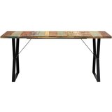  Blagovaonski stol od masivnog obnovljenog drva 180 x 90 x 76 cm | shoptok.hr