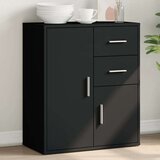  Komoda crna 60 x 31 x 70 cm od konstruiranog drva | shoptok.hr