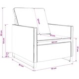  Fotelja Maslinasto zelena 70 x 81 x 82 cm Umjetni sued | shoptok.hr
