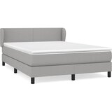 Krevet box spring s madracem svjetlosivi 140x200 cm od tkanine | shoptok.hr