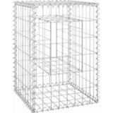  Gabionske stupne košare 2 kom 40 x 40 x 60 cm željezne | shoptok.hr