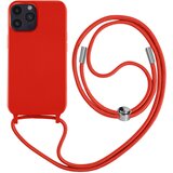 AVIZAR Poltogi ovitek z vrvico za iPhone 14 Pro Max z mehko notranjostjo, ovratnikom - rdec, (20640084) | Shoptok.si
