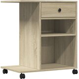  Stalak za pisač s kotačima boja hrasta sonome 60 x 40 x 68,5 cm | shoptok.hr