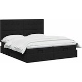  Krevet od pjene s madracem i LED-om Crna 180 x 200 cm Tkanina | shoptok.hr