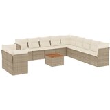  12-dijelni set vrtnih sofa od poliratana s jastucima bež | shoptok.hr