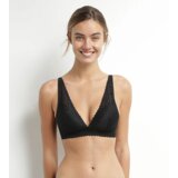 DIM TRIANGLE SOFT PADDED BRA - Women's Lace Padded Bra Without Underwire - Black Cene