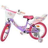 Volare dječji bicikl Unicorn 16″ ljubičaste boje, s dvije ručne kočnice | shoptok.hr