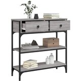  Konzolni stol siva boja hrasta 72,5x25x75 cm konstruirano drvo | Eponuda.com