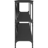  Konzolni stol crni 200x30x75 cm od konstruiranog drva i željeza | shoptok.hr