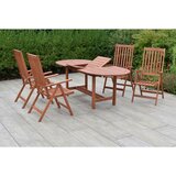 Gardenson VRTNA GARNITURA VITORIA siva, barve lesa evkaliptusa | Shoptok.si