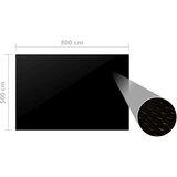  Pravokotno pokrivalo za bazen 800x500 cm PE črno, (20721419) | Shoptok.si