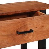 vidaXL Konzolna miza Rjava 110 x 30 x 75 cm Trden akacijev les | Shoptok.si