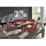 Cantus KOTNA KLOP, tekstil, leseni material rdeča, barve hrasta | Shoptok.si