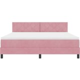  LED Box Spring Krevet Ružičasta 180 x 200 cm Baršun | Eponuda.ba