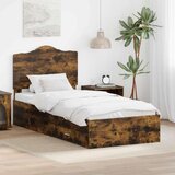  Konstrukcija postelje Dimljeni oreh 90 x 190 cm Konstruiran les, (5000102588) | Shoptok.si