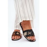 Boto Flat Women's Slippers With Decorative Buckle Black Clariola Cijene