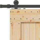  Klizna vrata NARVIK Prirodna i crna 95 x 210 cm (213,5 cm) | shoptok.hr