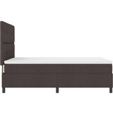 Box Postelja s box springom z vzmetnico temno rjava 160x200 cm tkanina, (22080943) | Shoptok.si