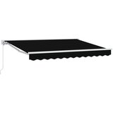  Ručno sklopiva tenda Crna 3 x 2,5 m Poliester s PU premazom | shoptok.hr