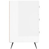  Noćni ormarić visoki sjaj bijeli 40x40x66 cm konstruirano drvo | shoptok.hr